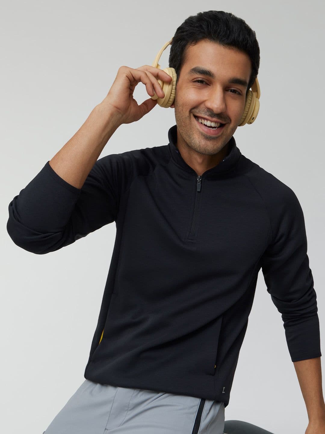 XYXX Men Regular Fit Half- Zip Sweatshirt - view 1