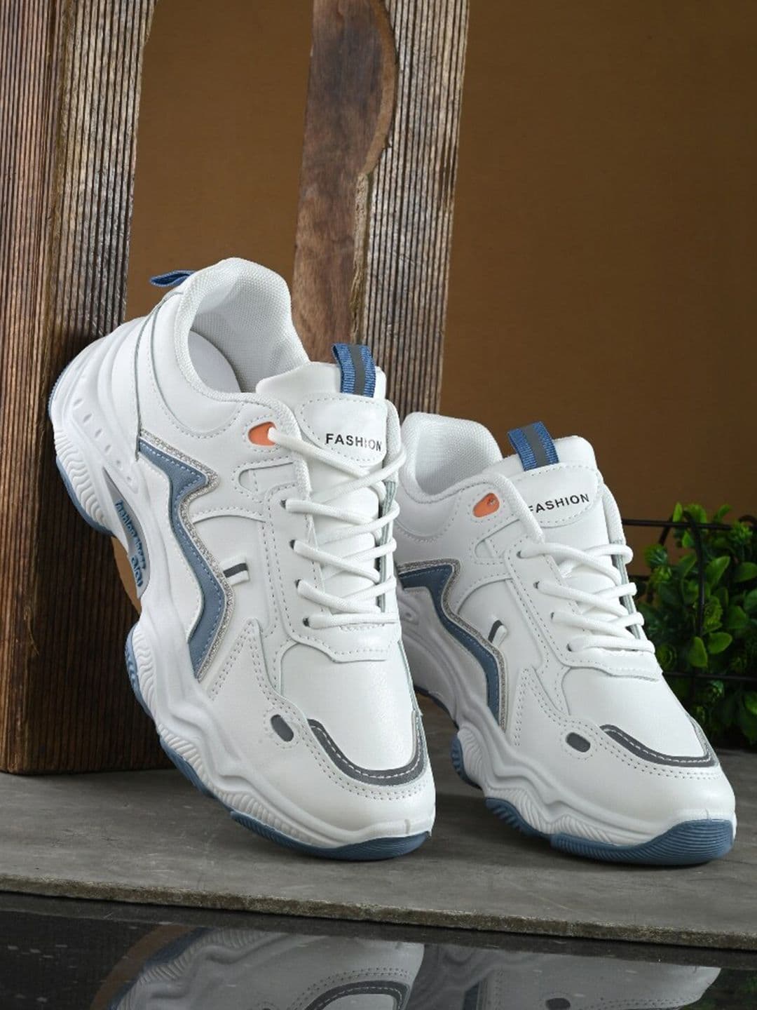 The Roadster Lifestyle Co. Women White & Blue Lace-Up Running Shoes - view 1