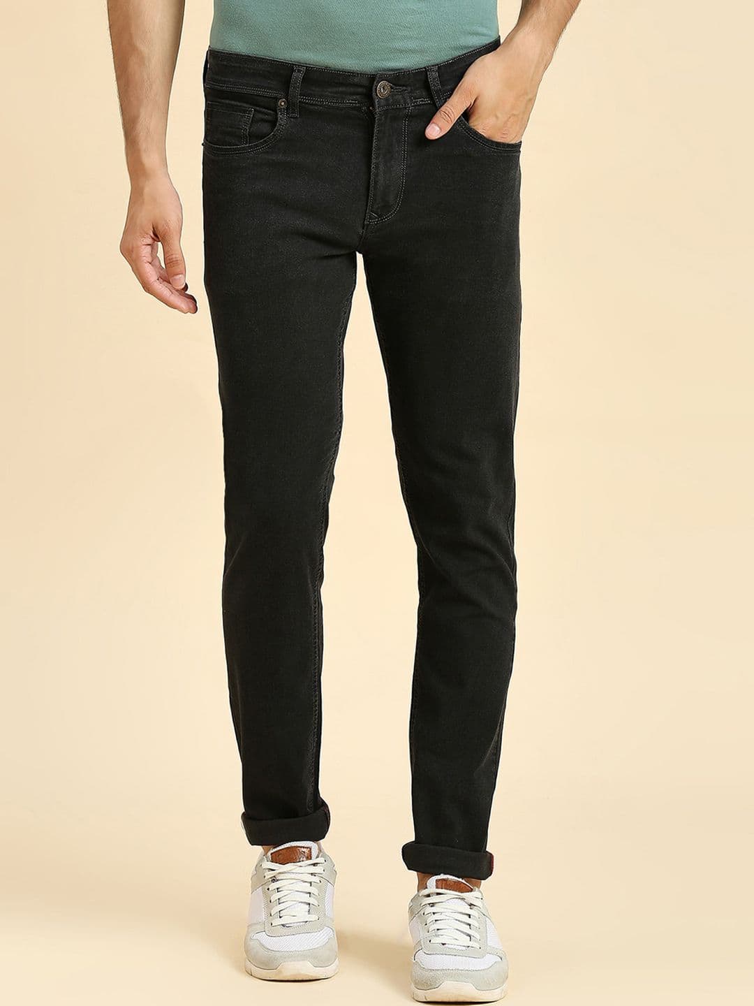 HJ HASASI Men Acid Wash Mid Rise Stretchable Clean Look Jeans - view 1