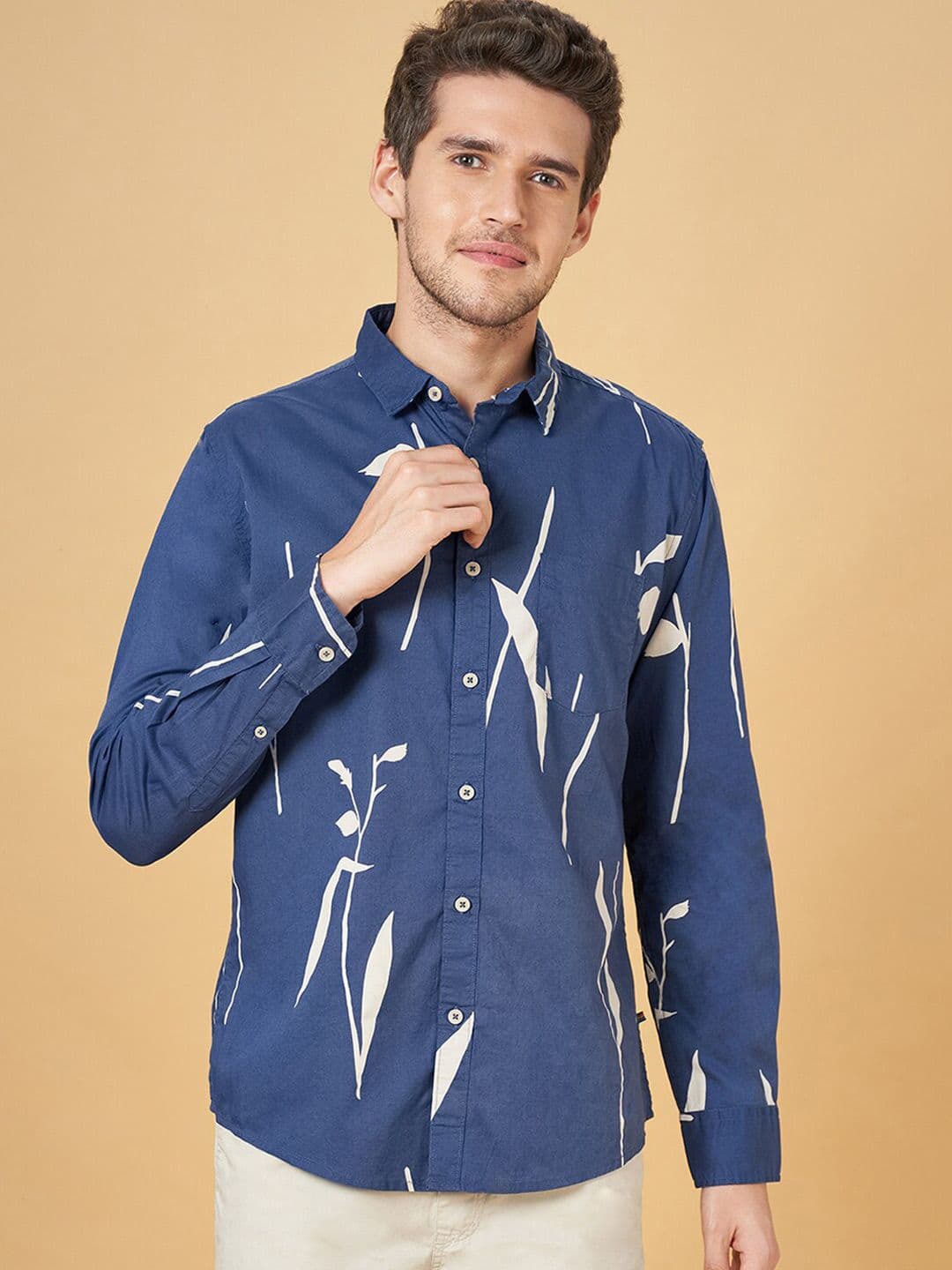 Urban Ranger by pantaloons Slim Fit Abstract Printed Cotton Casual Shirt - view 1