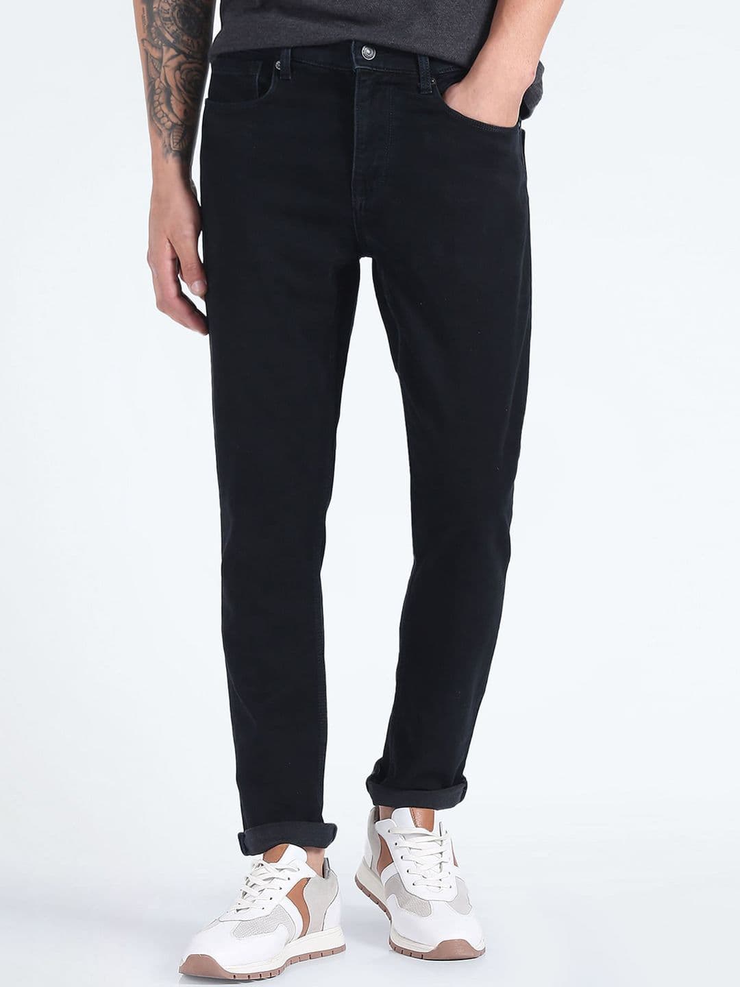 Flying Machine Men Tapered Fit Stretchable Jeans - view 1