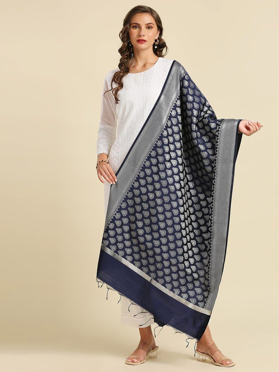 Dupatta Bazaar Ethnic Motifs Woven Design Dupatta - view 1