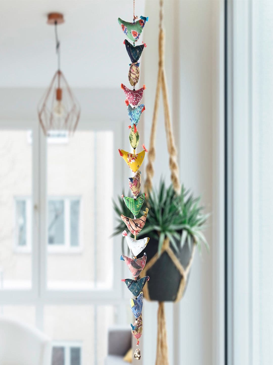 Kuber Industries Door Hanging Latkan Fabric Ethnic Motifs Hall Wall Hangings-40.2In - view 1