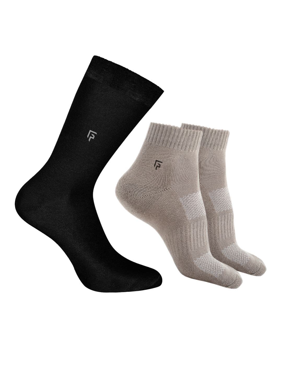FOOTPRINTS Men Pack Of 3 Bamboo Cotton Calf Length Socks - view 1