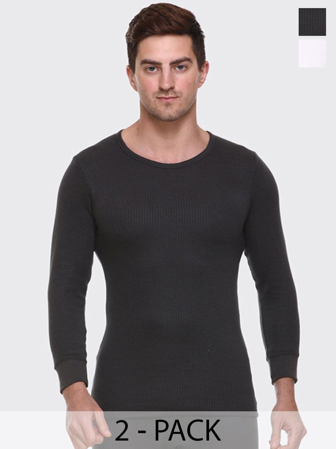 Aerowarm Pack Of 2 Ribbed Thermal Tops - view 1