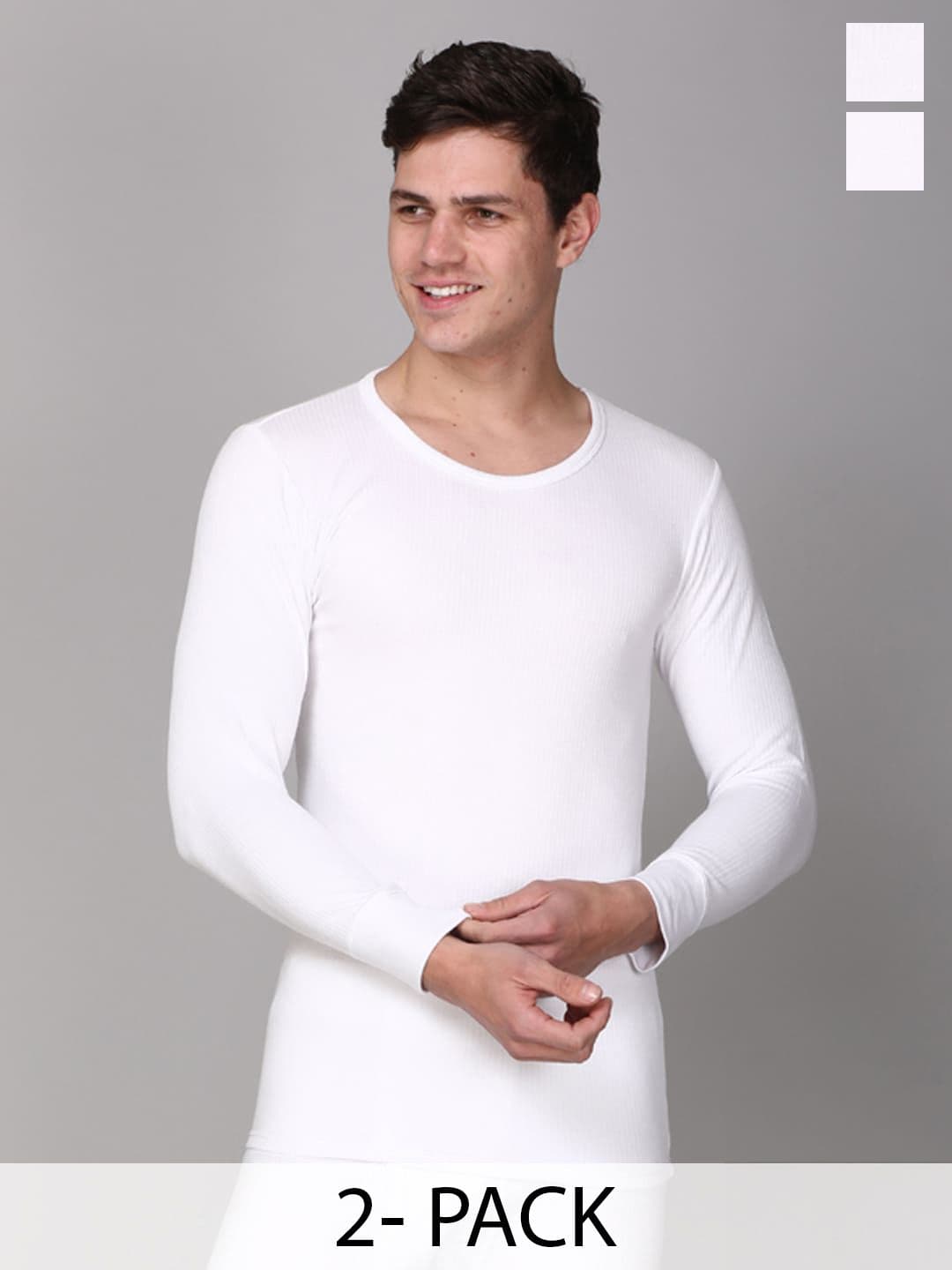 Aerowarm Pack Of 2 Ribbed Thermal Tops - view 1