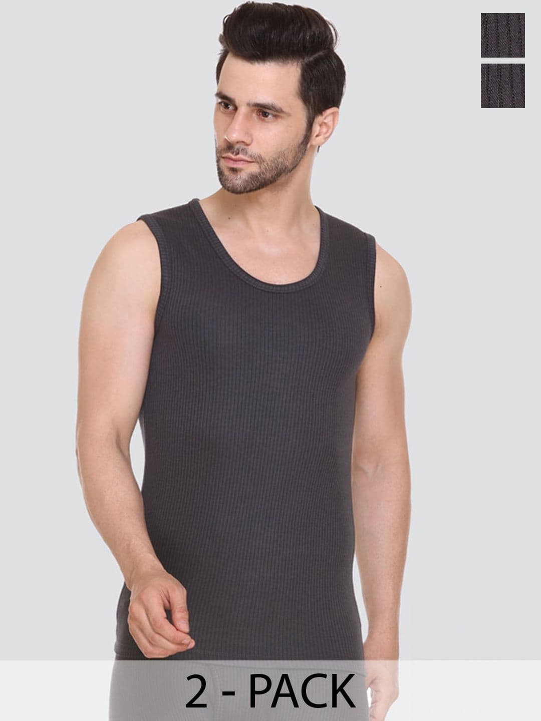 Aerowarm Pack Of 2 Ribbed Sleeveless Thermal Tops - view 1