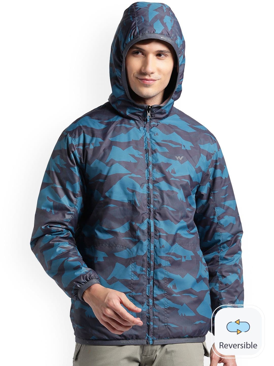 Wildcraft Men Beige Camouflage Insulator Puffer Jacket - view 1