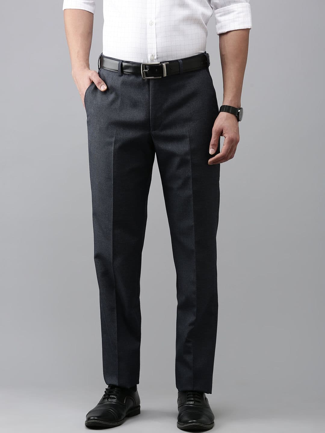 Park Avenue Men Smart Slim Fit Formal Trousers - view 1
