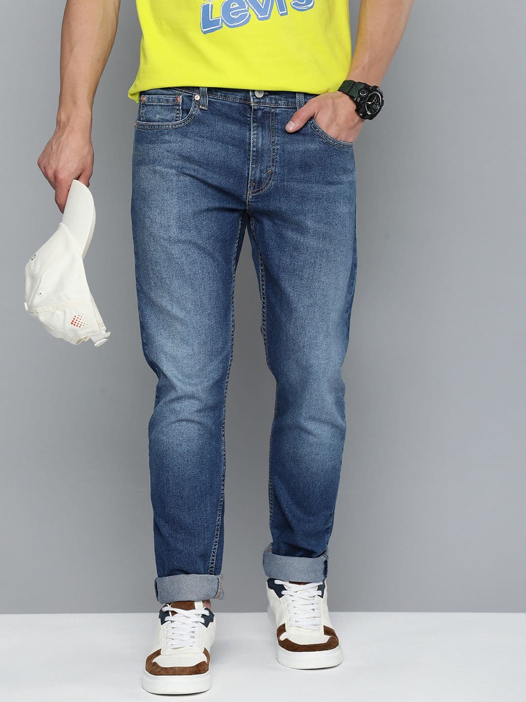 Levis Men 512 Slim Tapered Fit Light Fade Stretchable Jeans - view 1