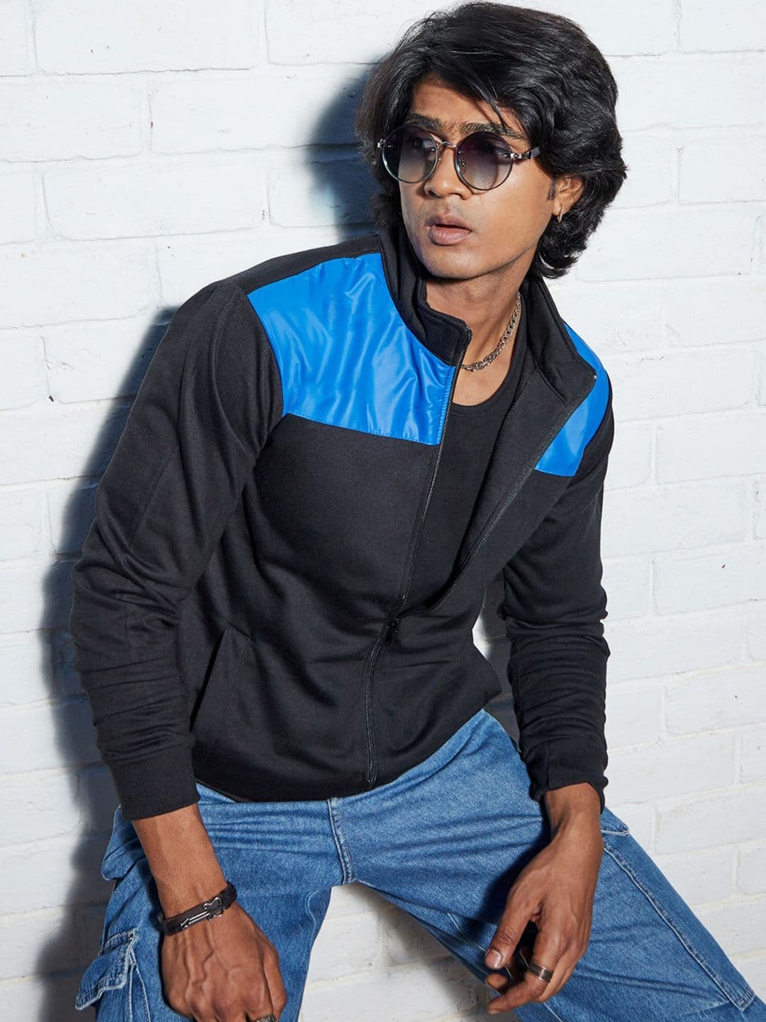 CAHOOT Colourblocked Windcheater Outdoor Open Front Jacket - view 1
