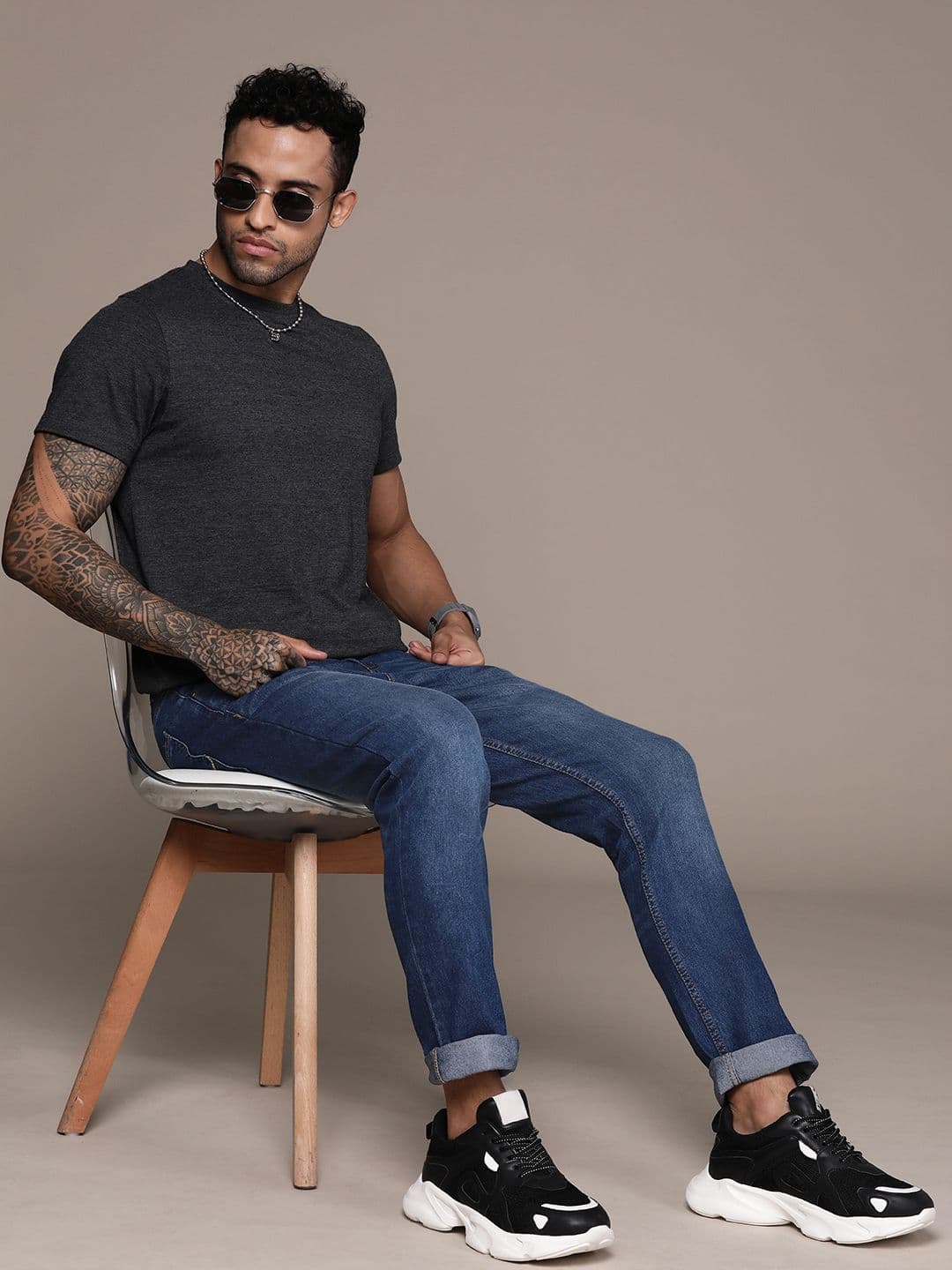 The Roadster Lifestyle Co. Men Slim Fit Light Fade Stretchable Jeans - view 1