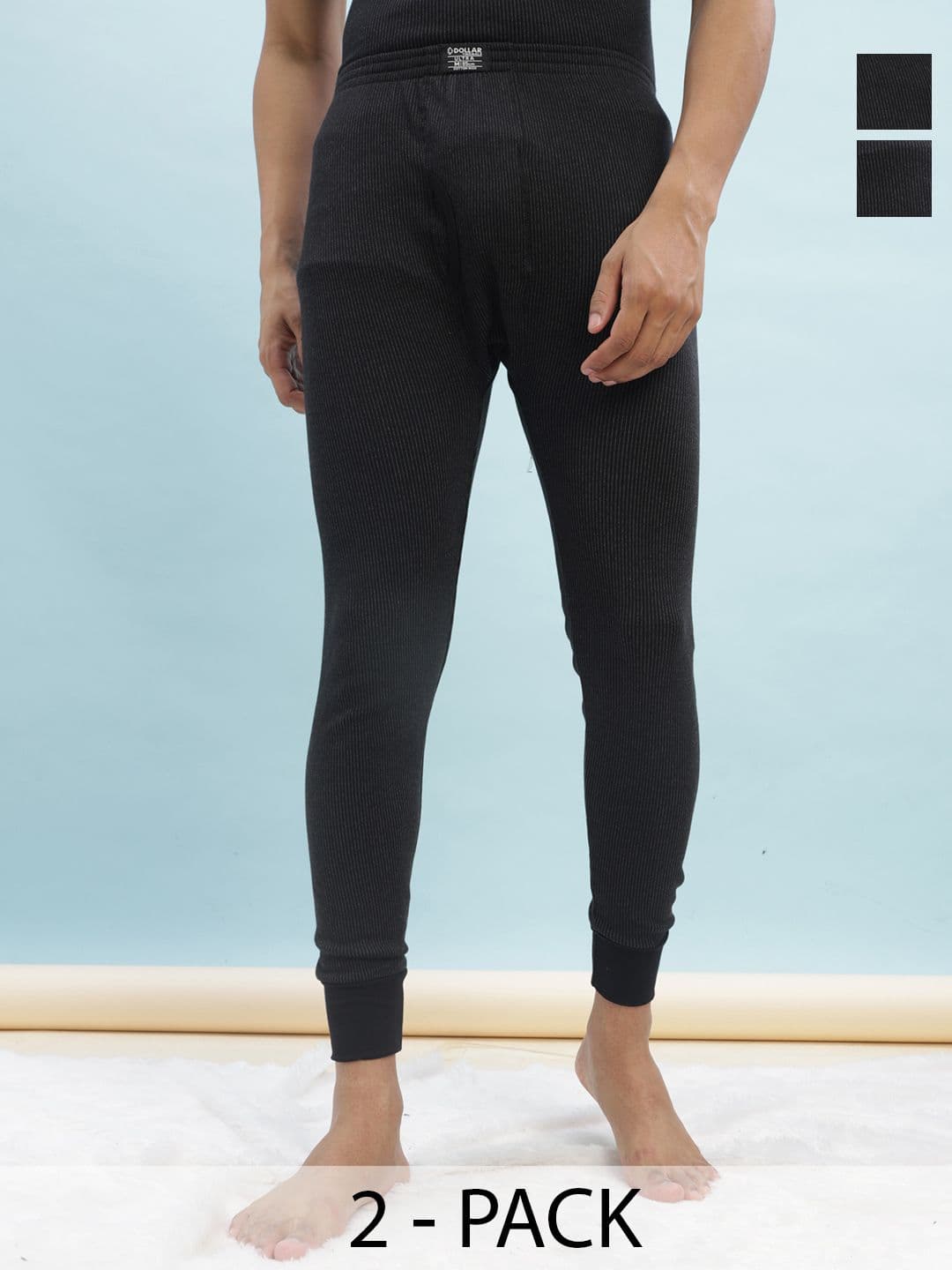 Dollar Ultra Men Pack Of 2 Cotton Thermal Bottoms - view 1