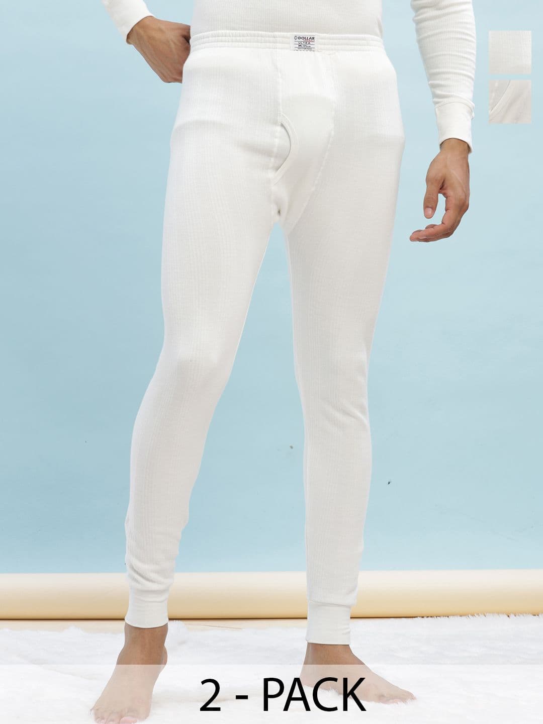 Dollar Ultra Men Pack Of 2 Cotton Thermal Bottoms - view 1