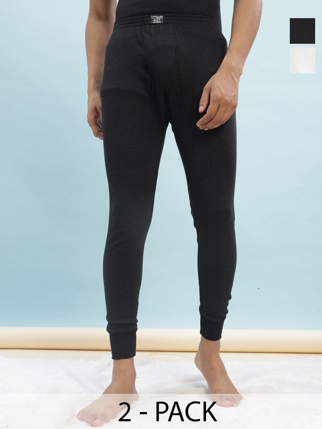 Dollar Ultra Men Pack Of 2 Cotton Thermal Bottoms - view 1