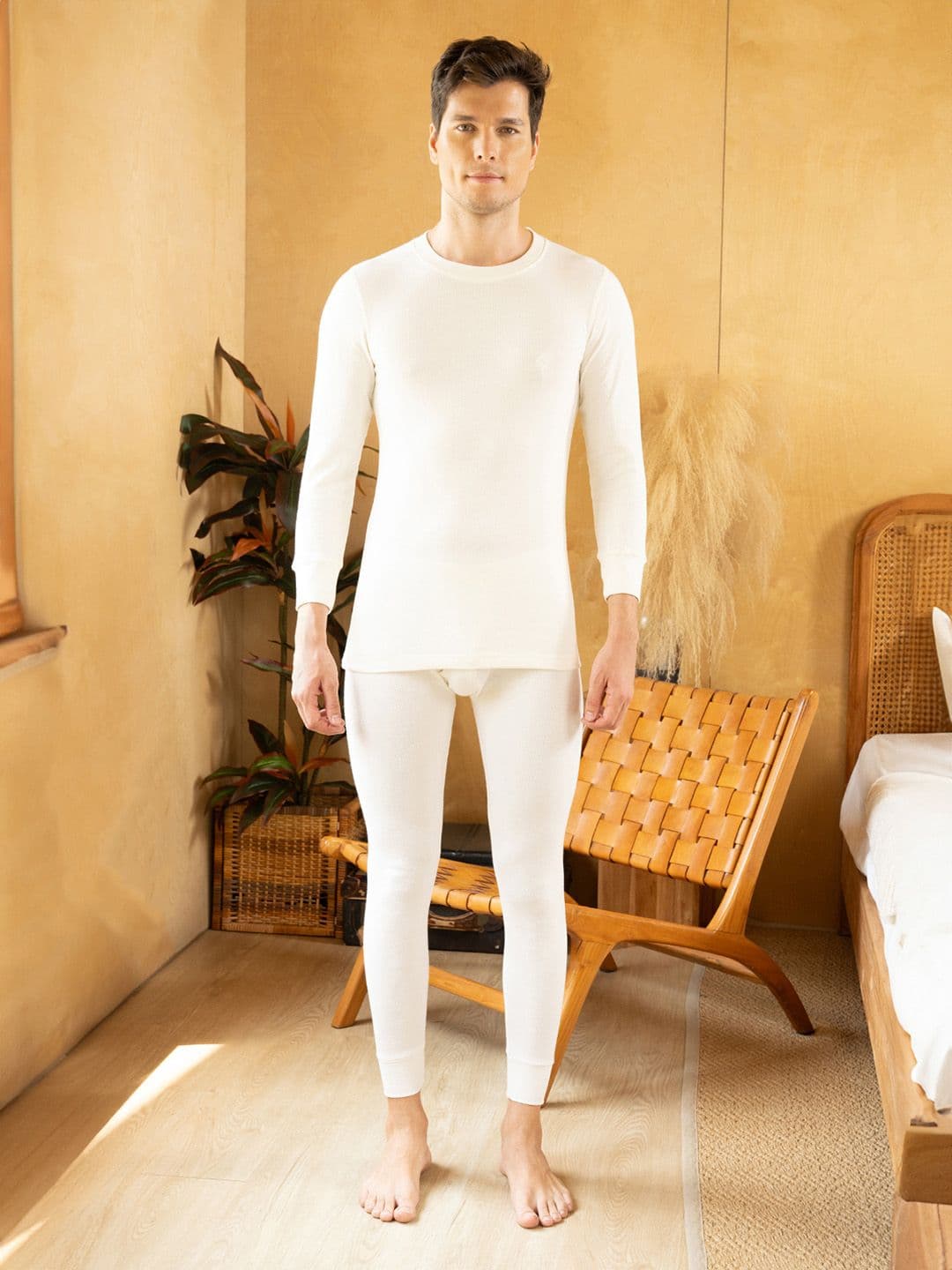 ONN Ribbed Pure Cotton Thermal Set - view 1