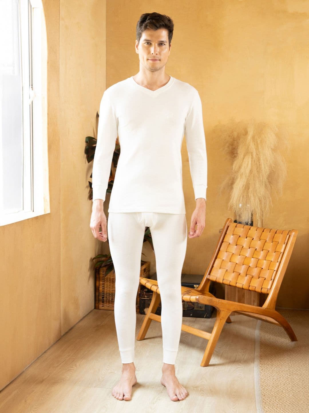 ONN Ribbed Pure Cotton Thermal Set - view 1