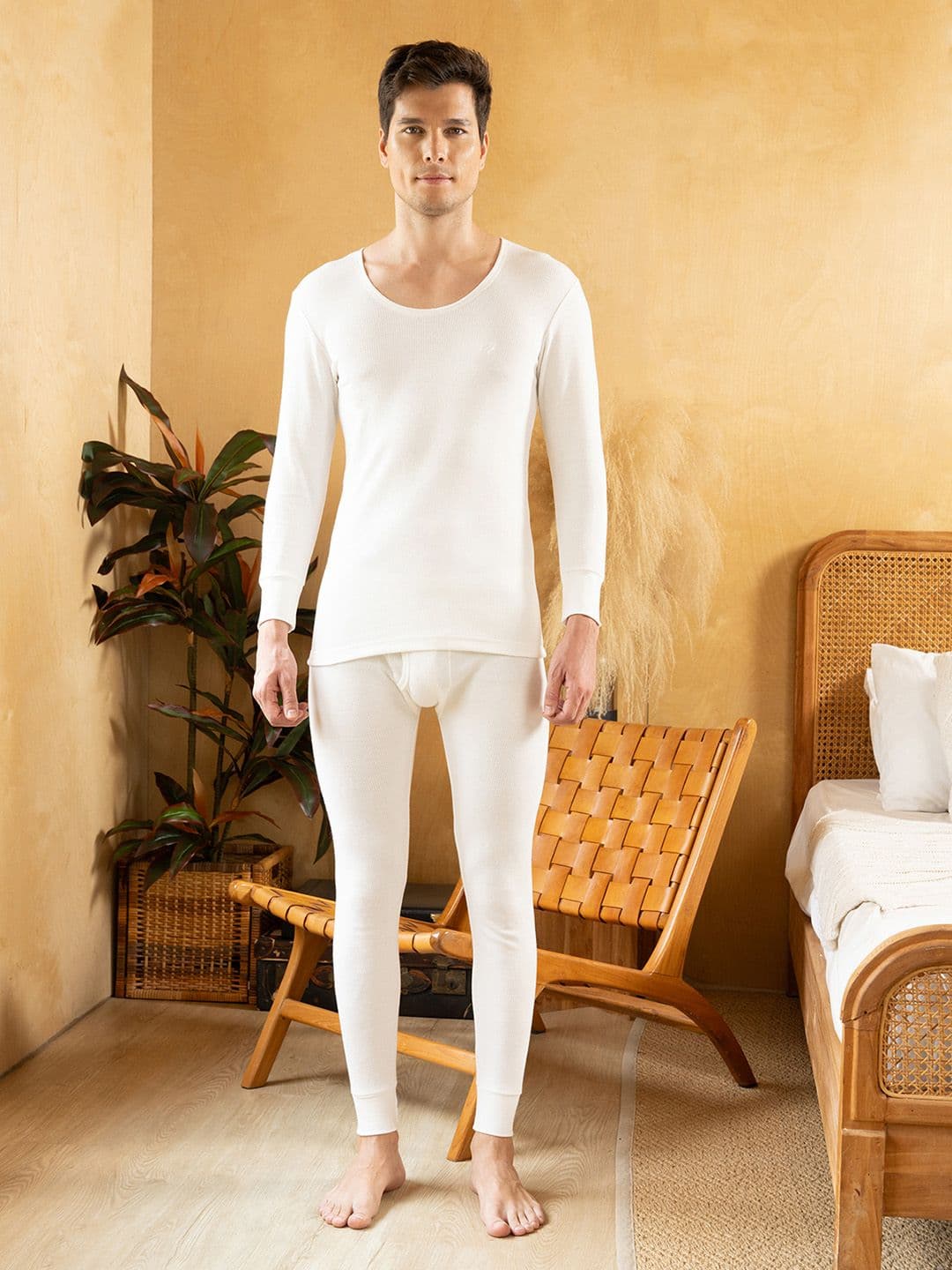 ONN Ribbed Pure Cotton Thermal Set - view 1