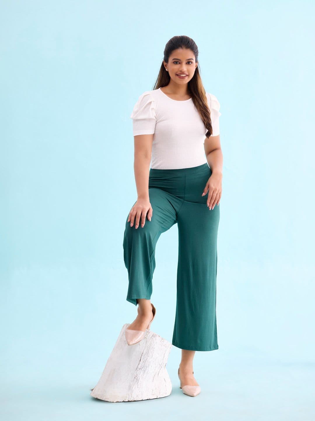 Go Colors Women Mid-Rise Palazzos - view 1