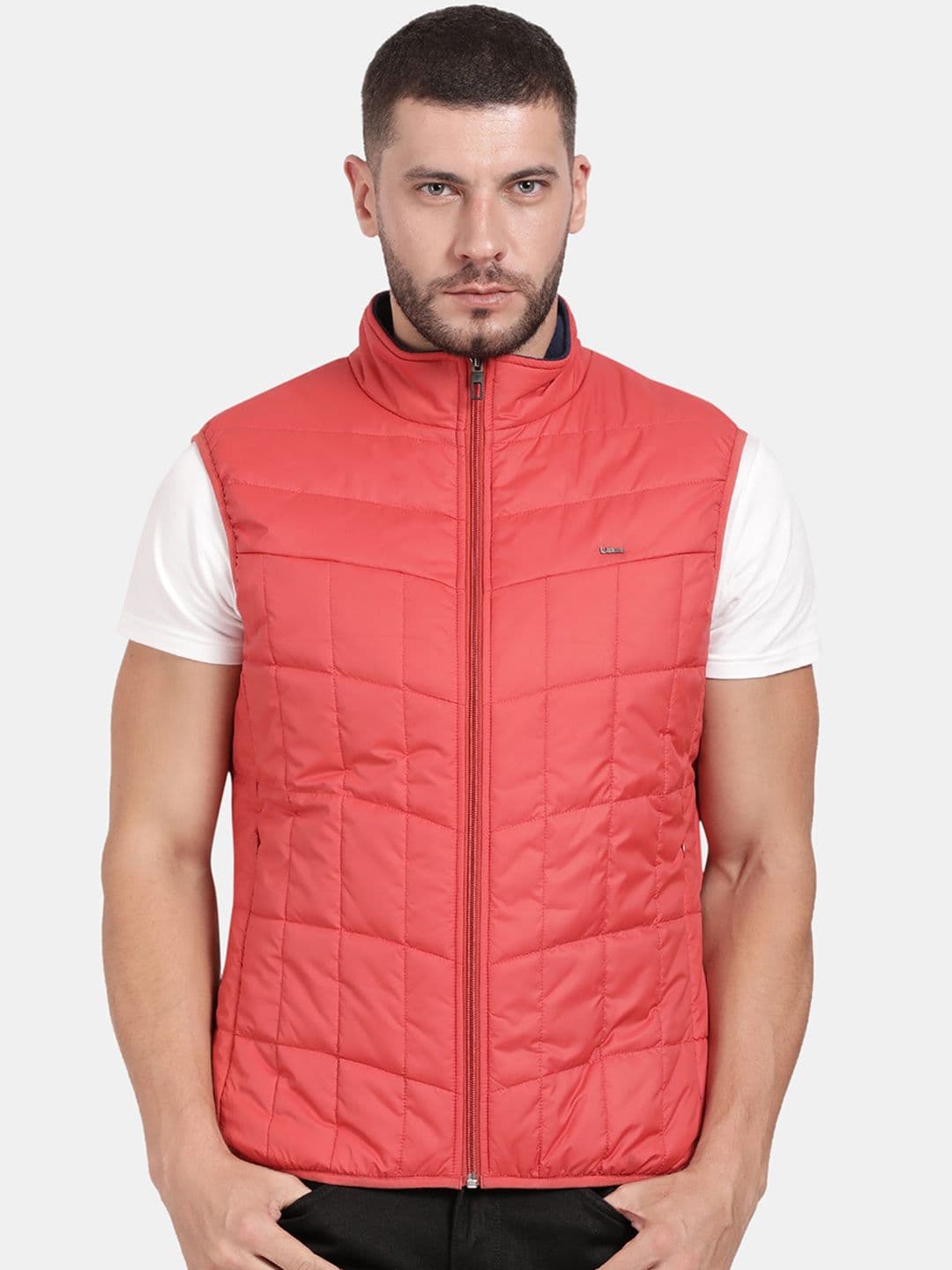 t-base Mock Collar Insulator Padded Jacket - view 1