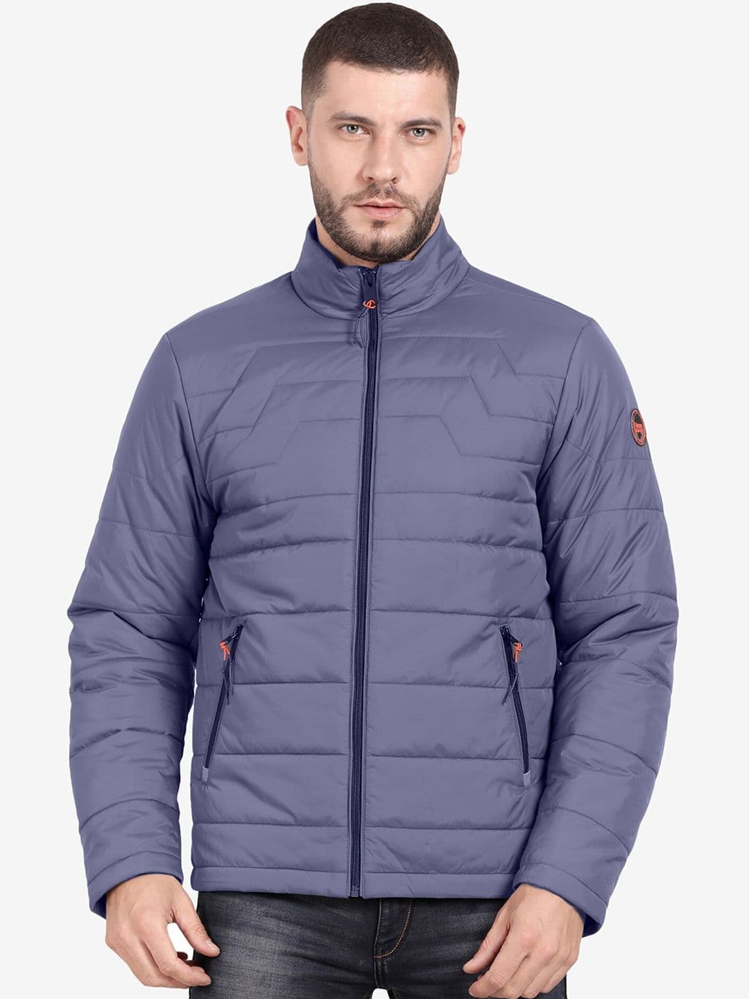 t-base Mock Collar Insulator Puffer Jacket - view 1