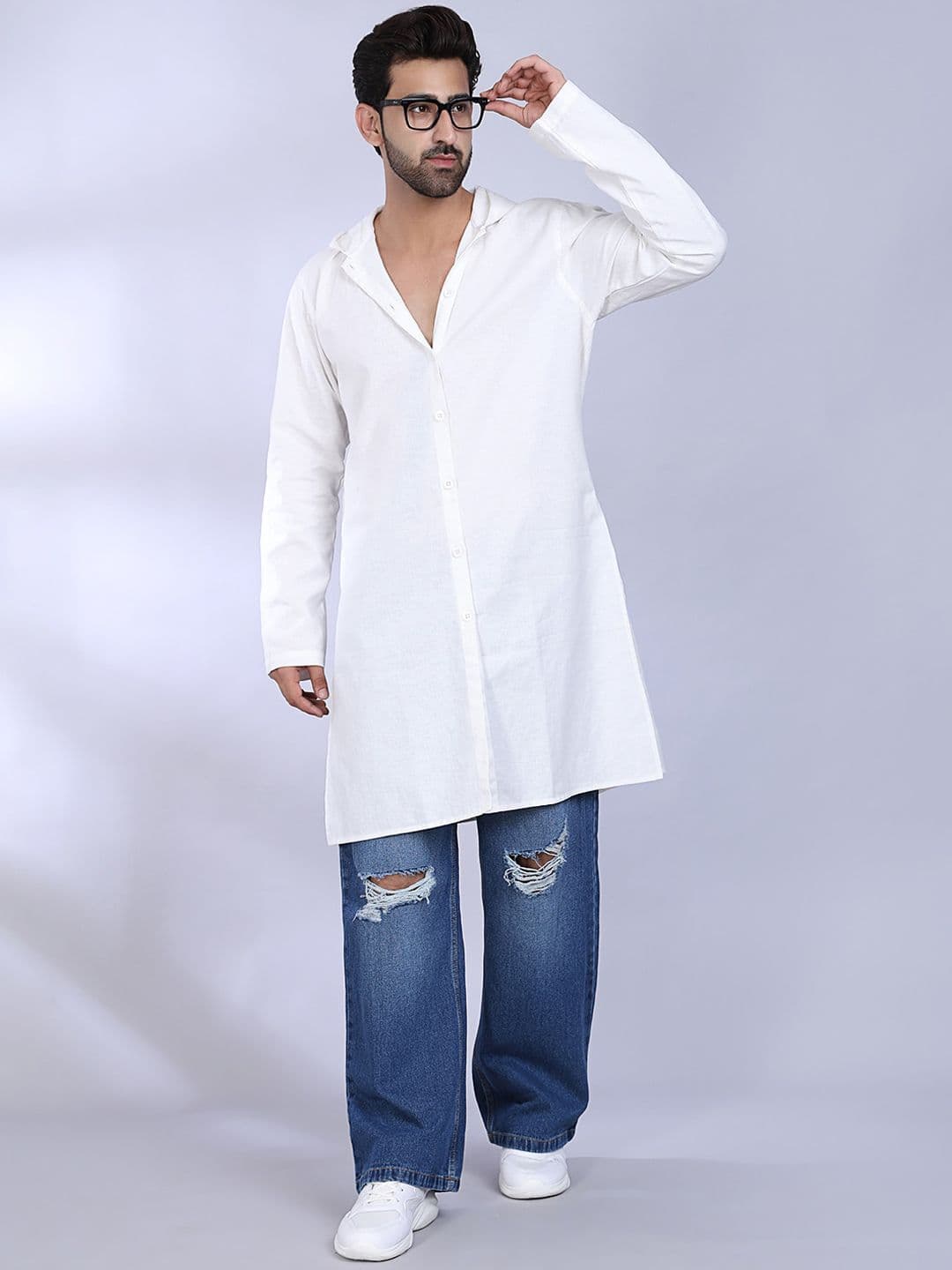 MIDAV Hooded Straight Kurta - view 1