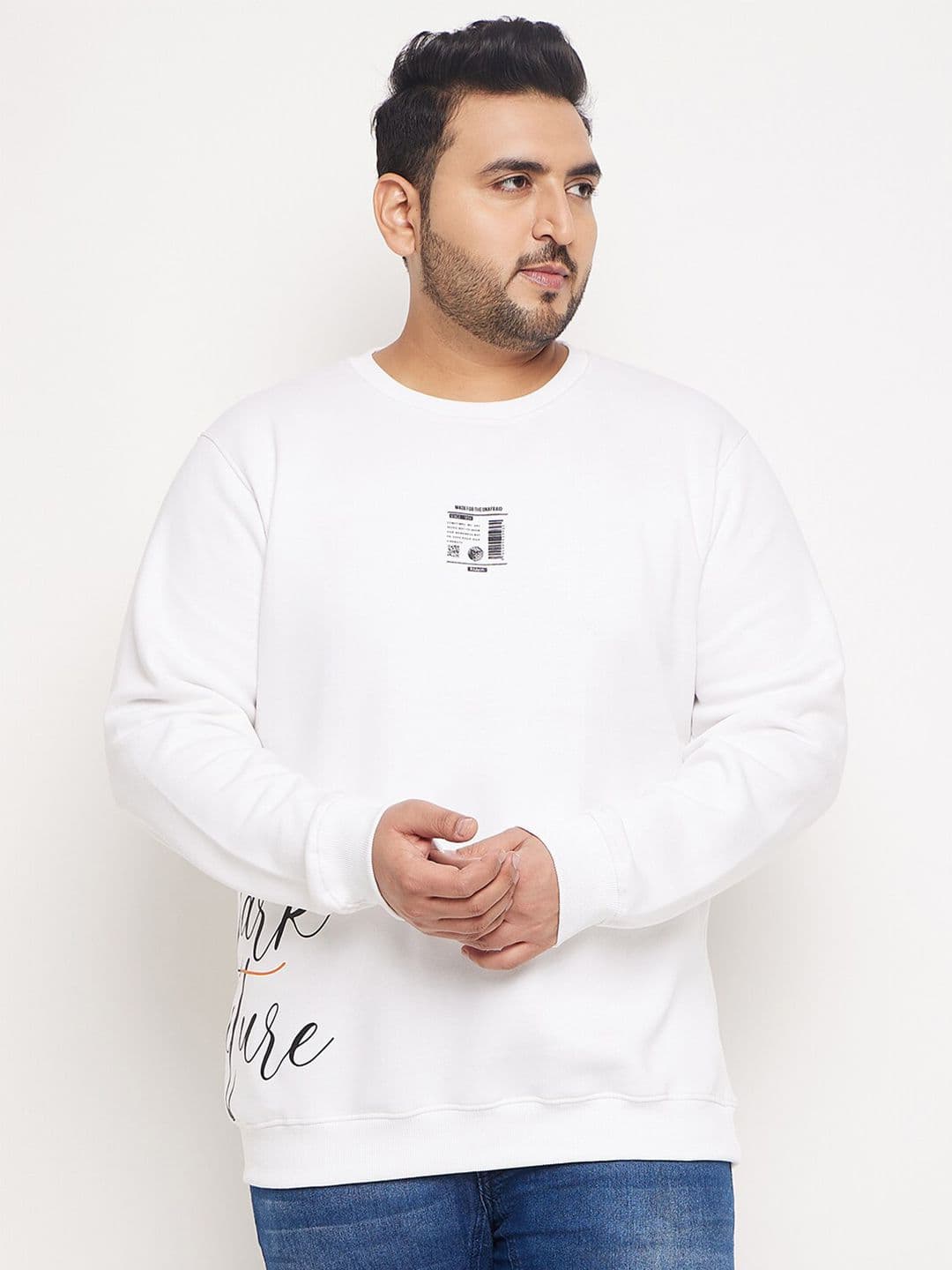 Club York Plus Size Printed Fleece Sweatshirt - view 1