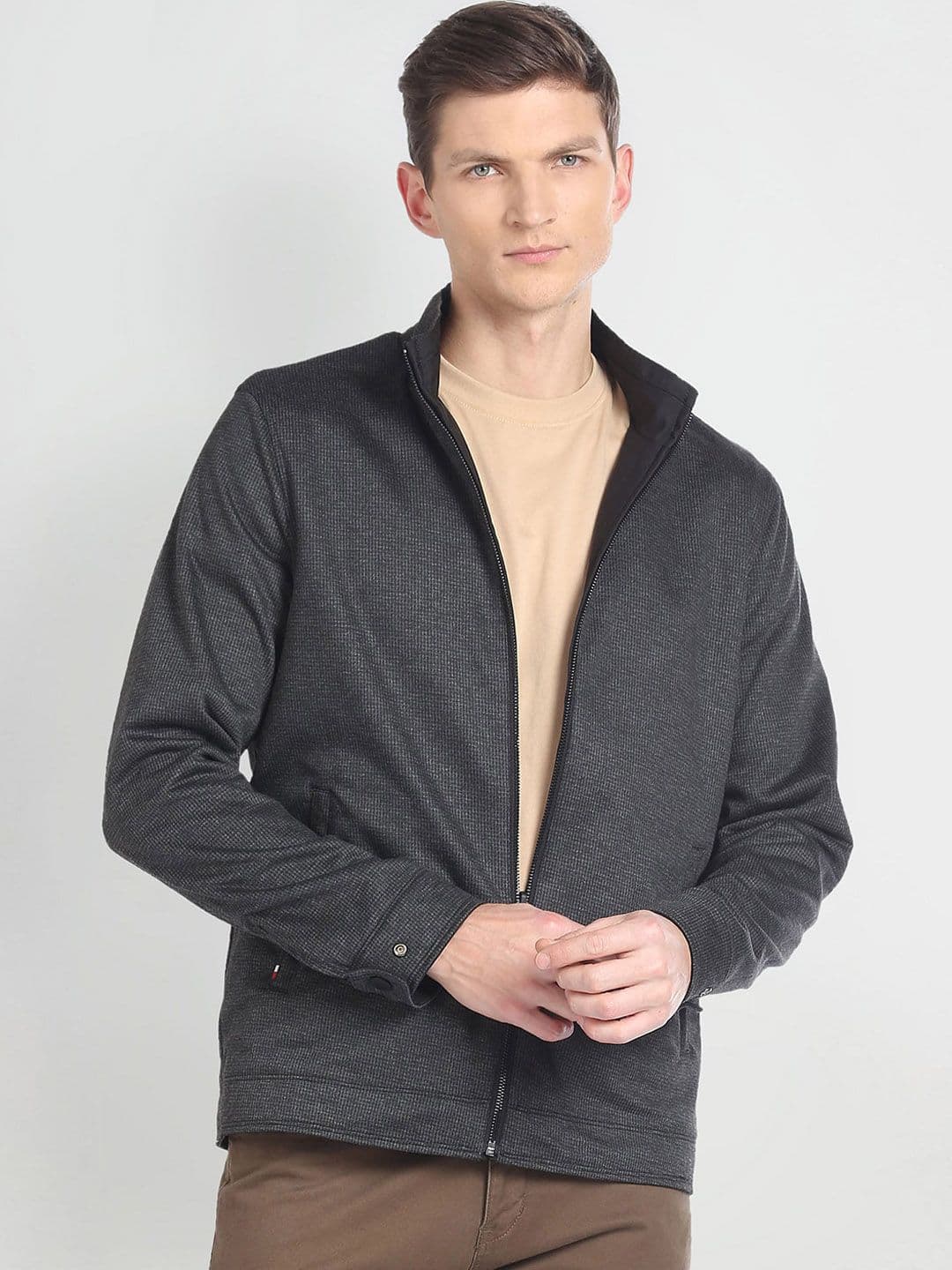 Arrow Sport Stand Collar Tailored Jacket - view 1