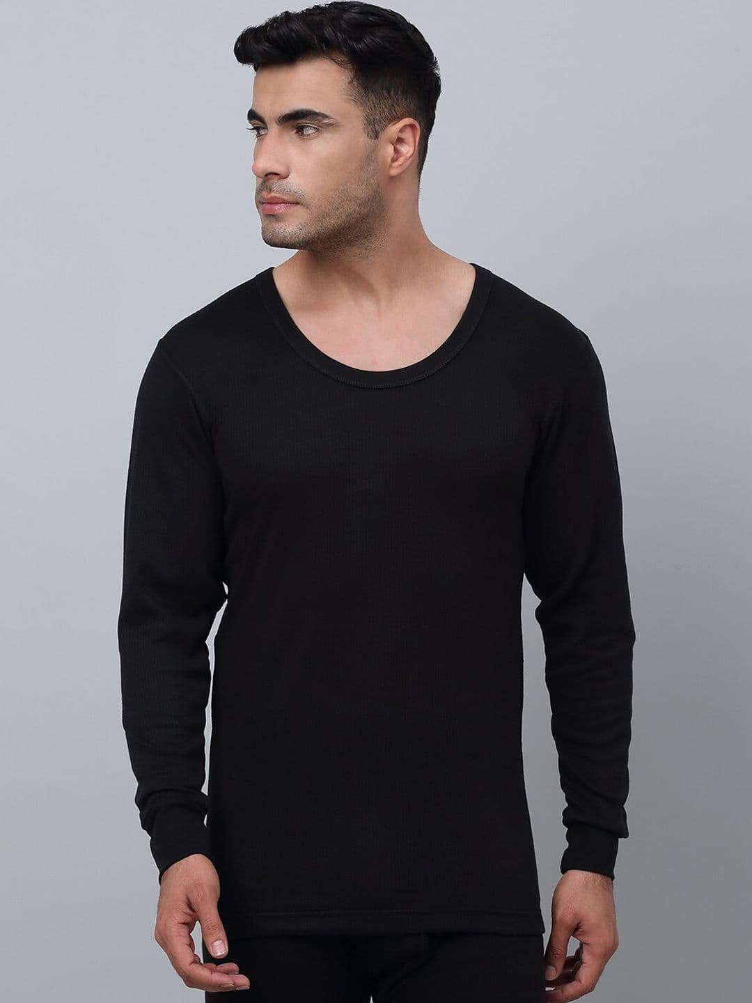 Cantabil Round-Neck Cotton Thermal Top - view 1