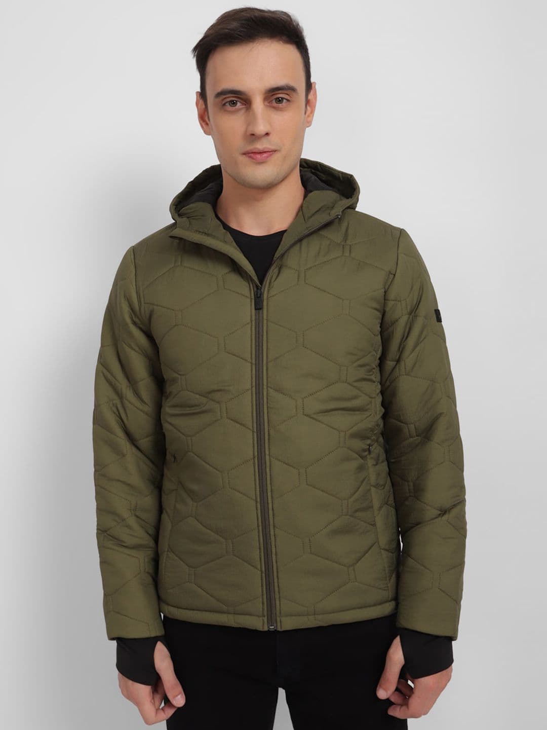 Allen Solly Hooded Pure Cotton Puffer Jacket - view 1