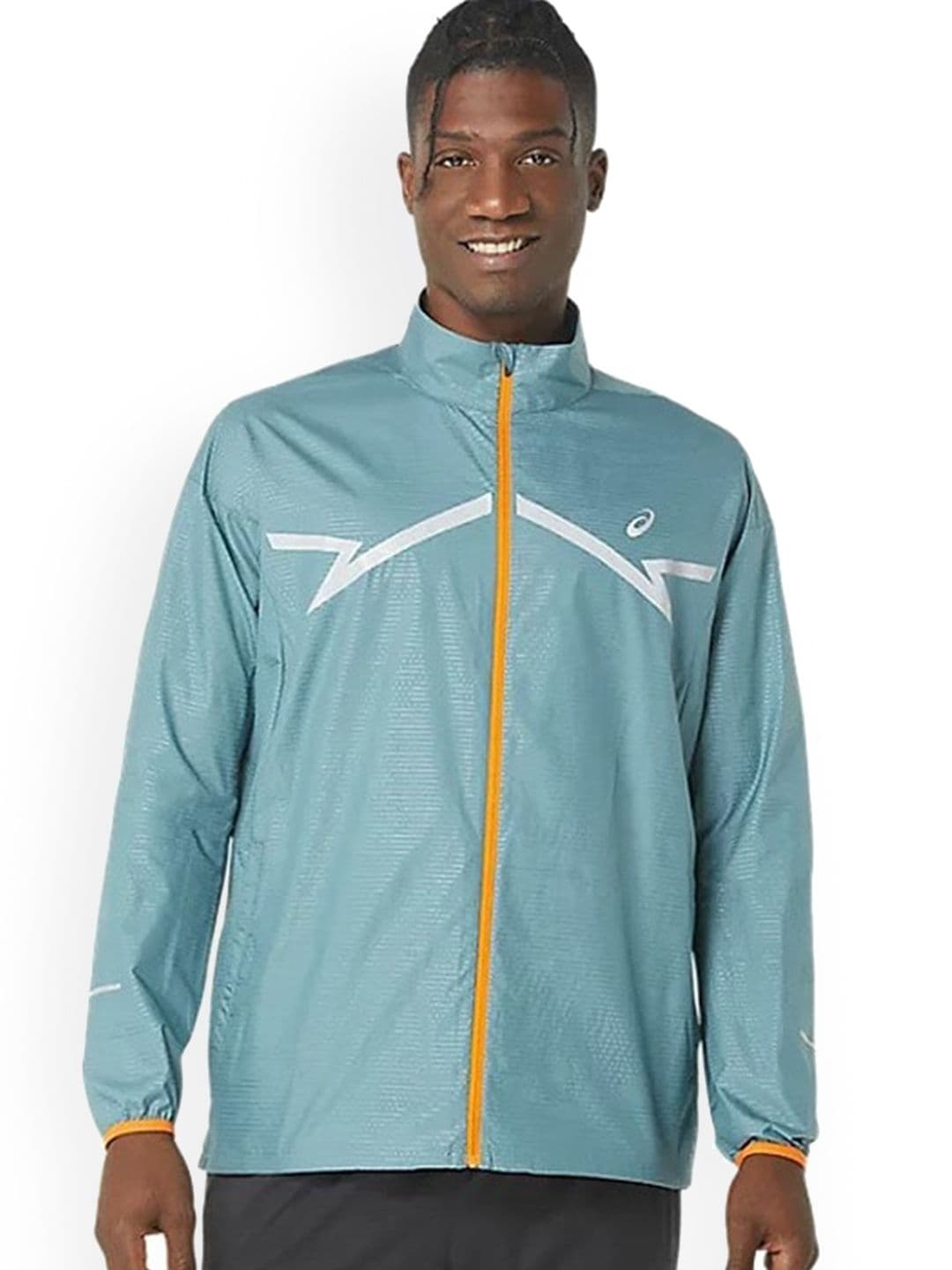 ASICS Lite-Show Mock Collar Printed Sporty Jacket - view 1