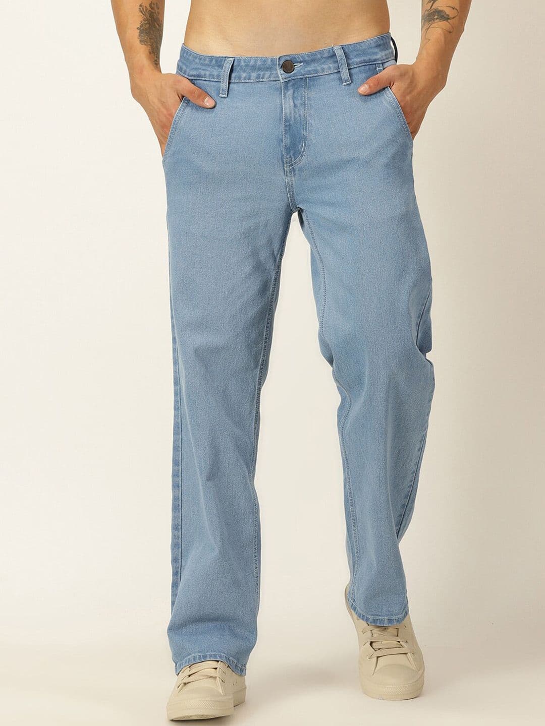 HERE&NOW Men Comfort Light Fade Pure Cotton Jeans - view 1