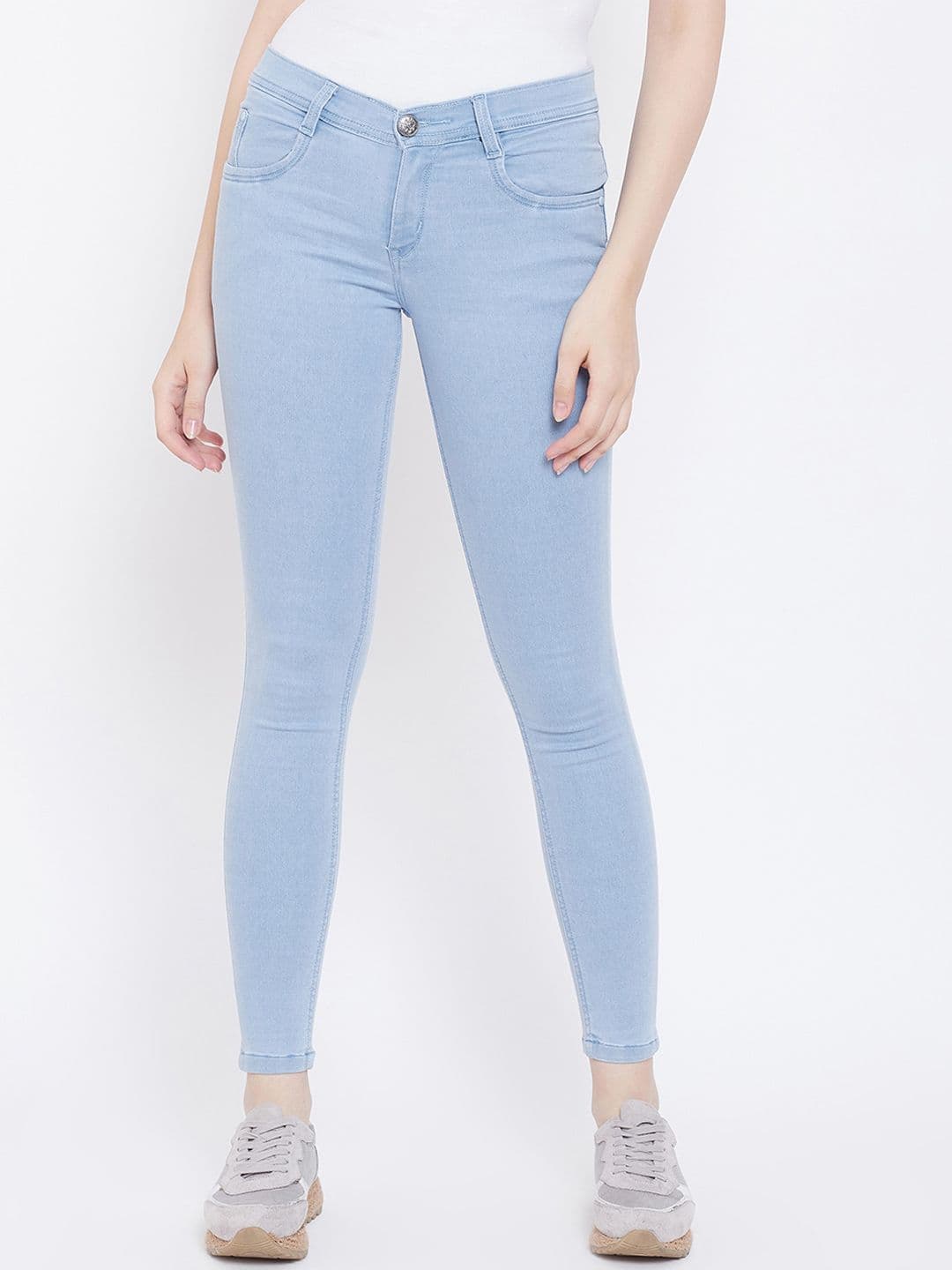Nifty Women Skinny Fit Mid Rise Clean Look Stretchable Denim Jeans - view 1