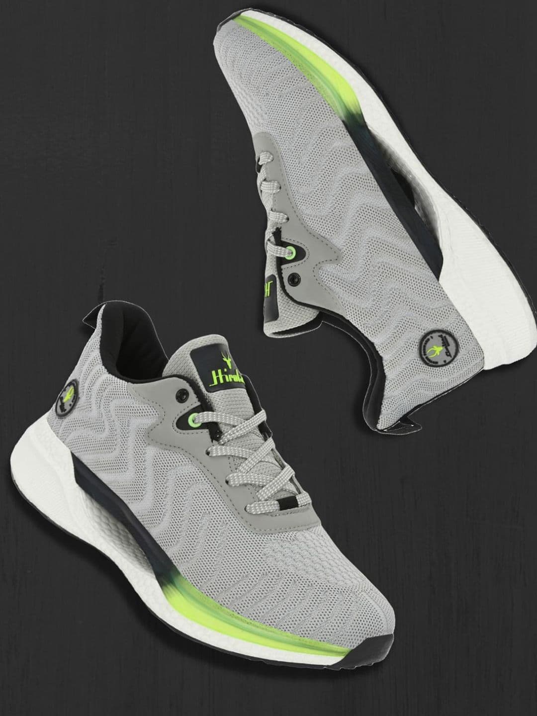 HIROLAS Men Cloudwalk Knitted Flex Mesh Running Shoes - view 1