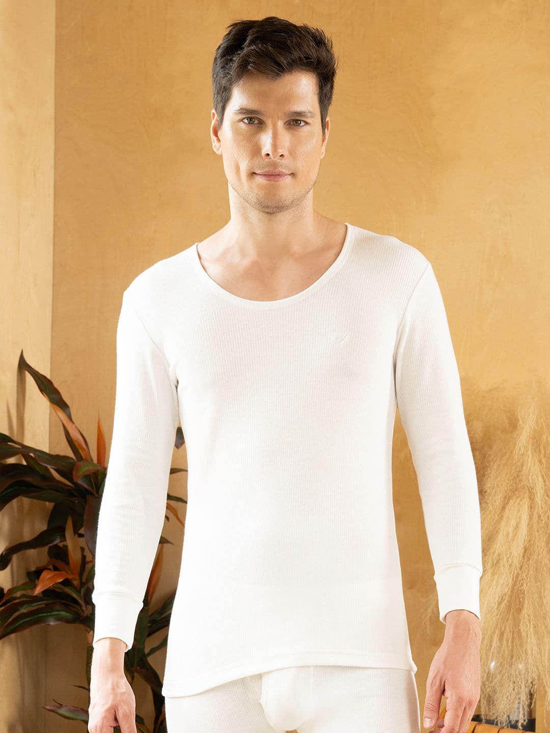ONN Round Neck Cotton Thermal Top - view 1