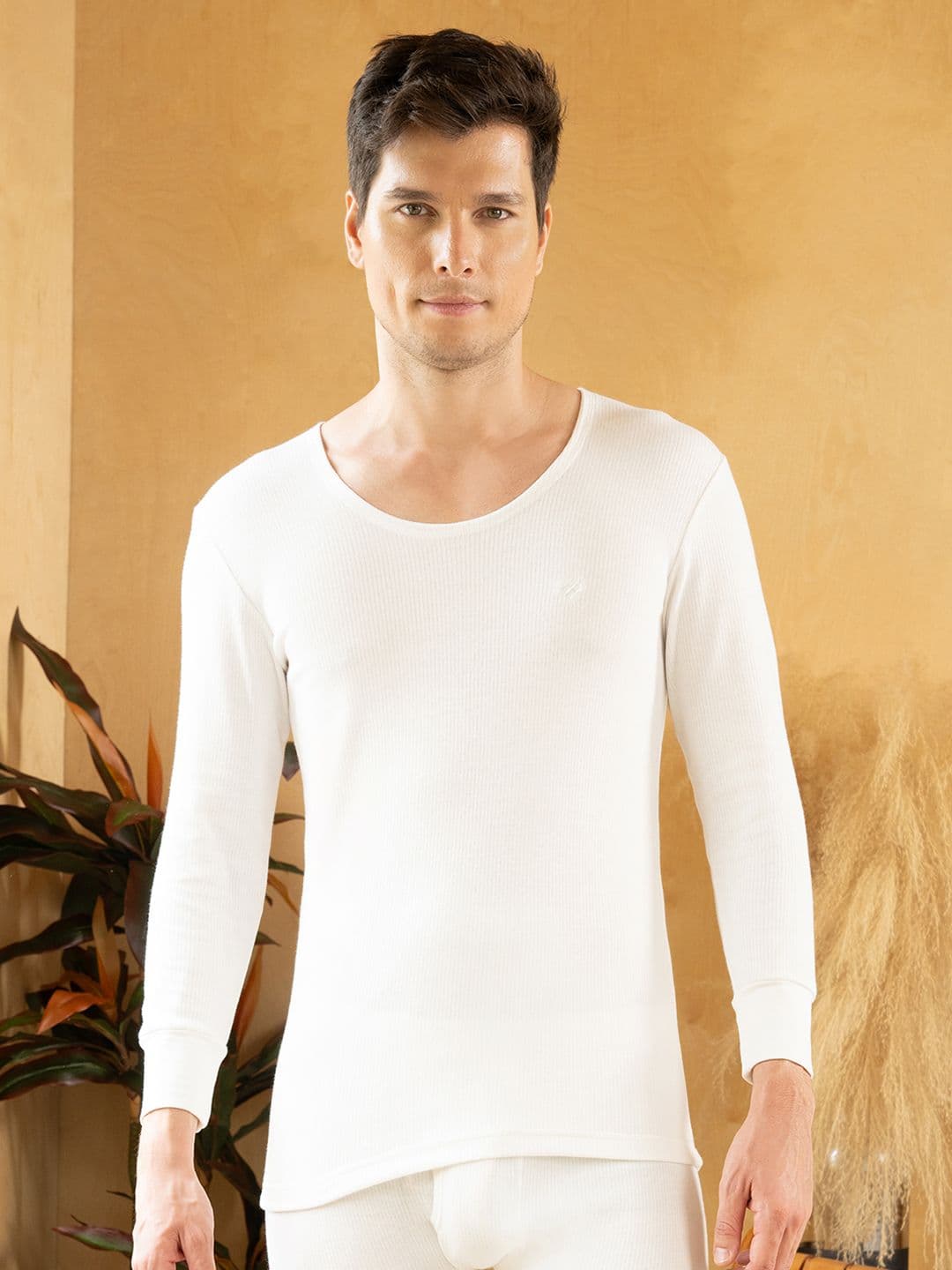 ONN Round Neck Cotton Thermal Top - view 1