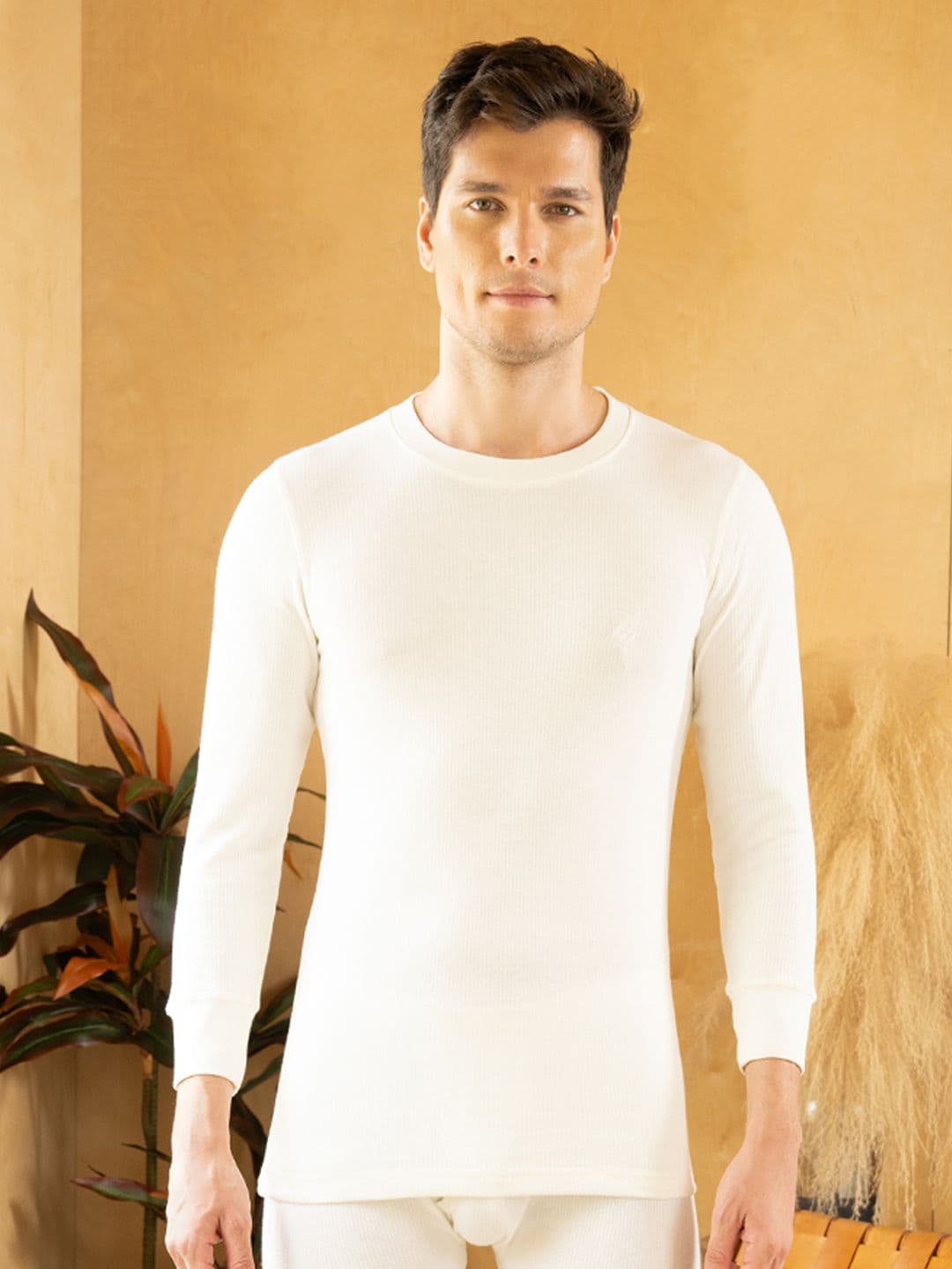 ONN Round Neck Cotton Thermal Top - view 1