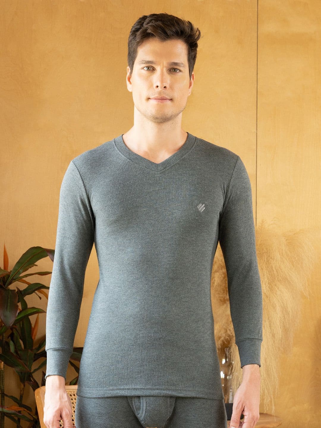 ONN V-Neck Cotton Thermal Tops - view 1