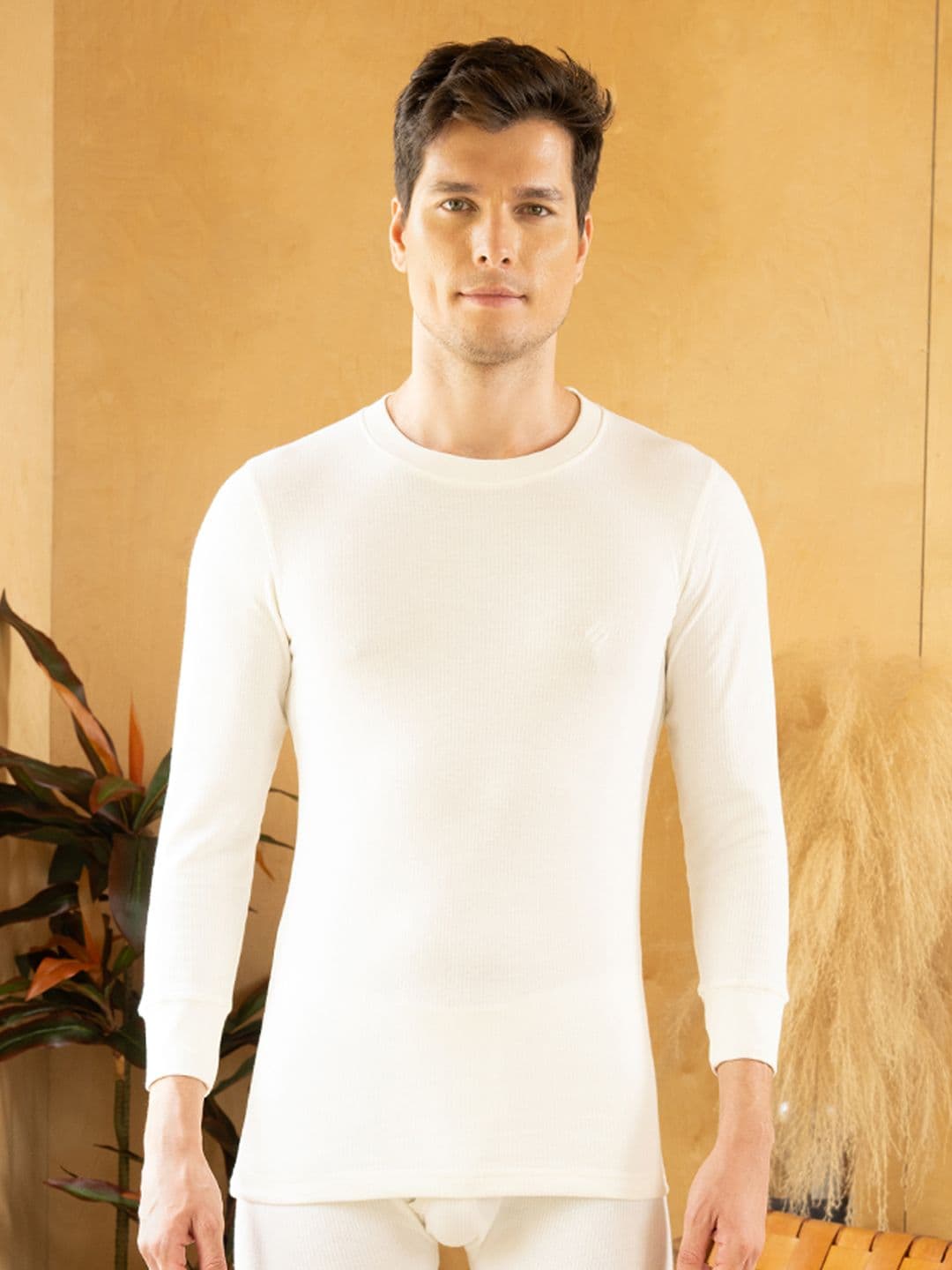 ONN Round Neck Cotton Thermal Top - view 1