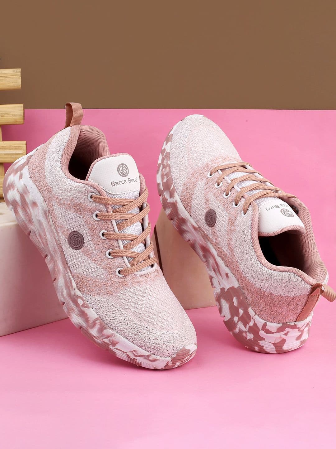 bacca bucci Women Pink Femme Flex Mesh Shockproof Running Sports Shoes - view 1