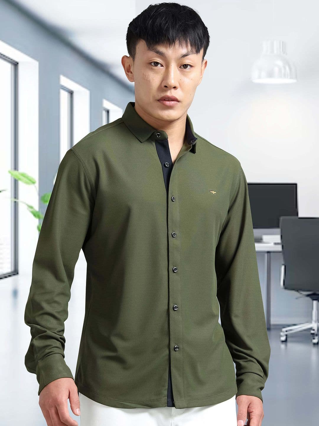 STELLERS Men Regular Fit Knitted Casual Shirt - view 1