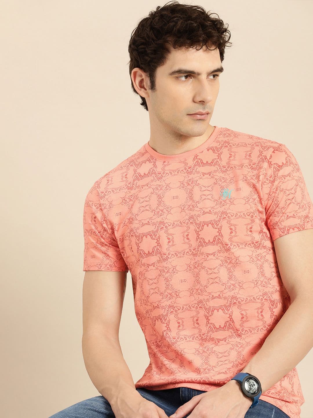 Being Human Printed Pure Cotton T-shirt - view 1
