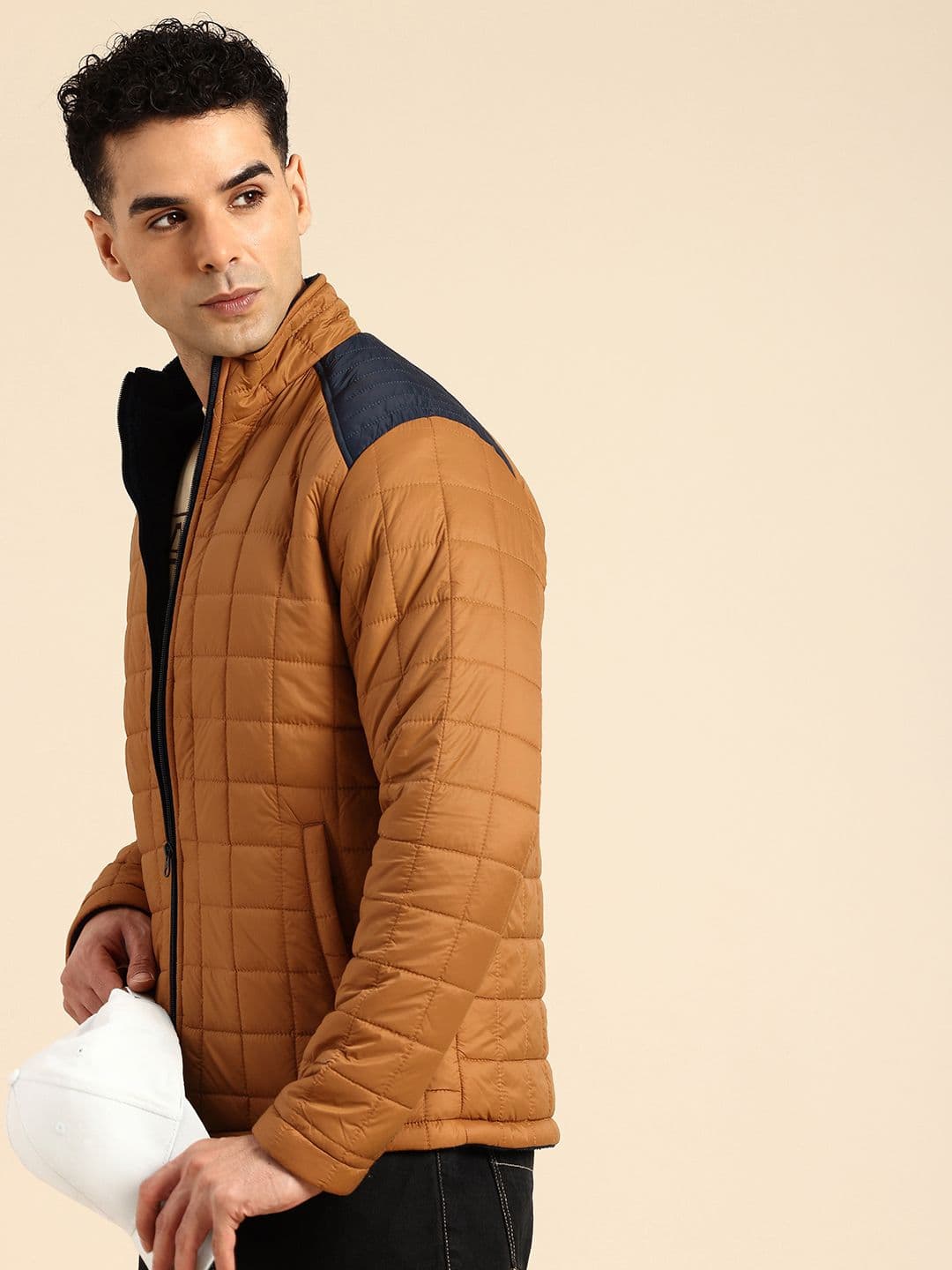 Being Human Mock Collar Quilted Jacket - view 1