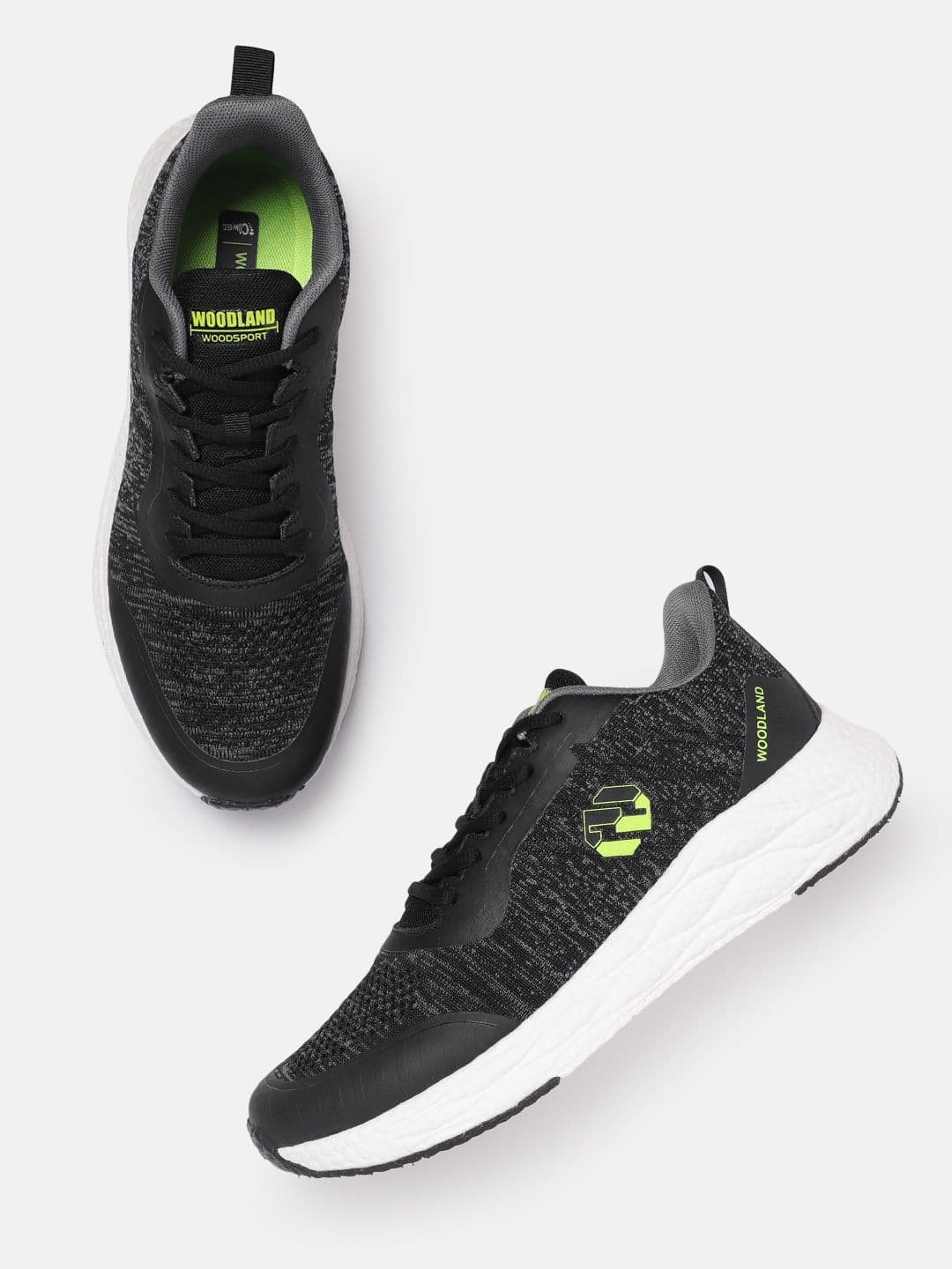 Woodland Men Woven Design Running Shoes - view 1