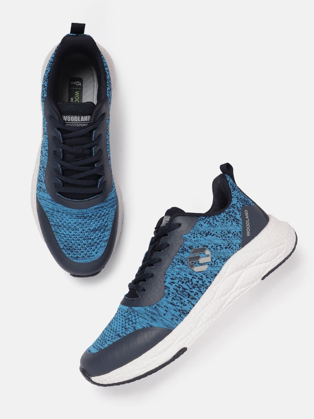 Woodland Men Mesh Woven Design Running Shoes - view 1