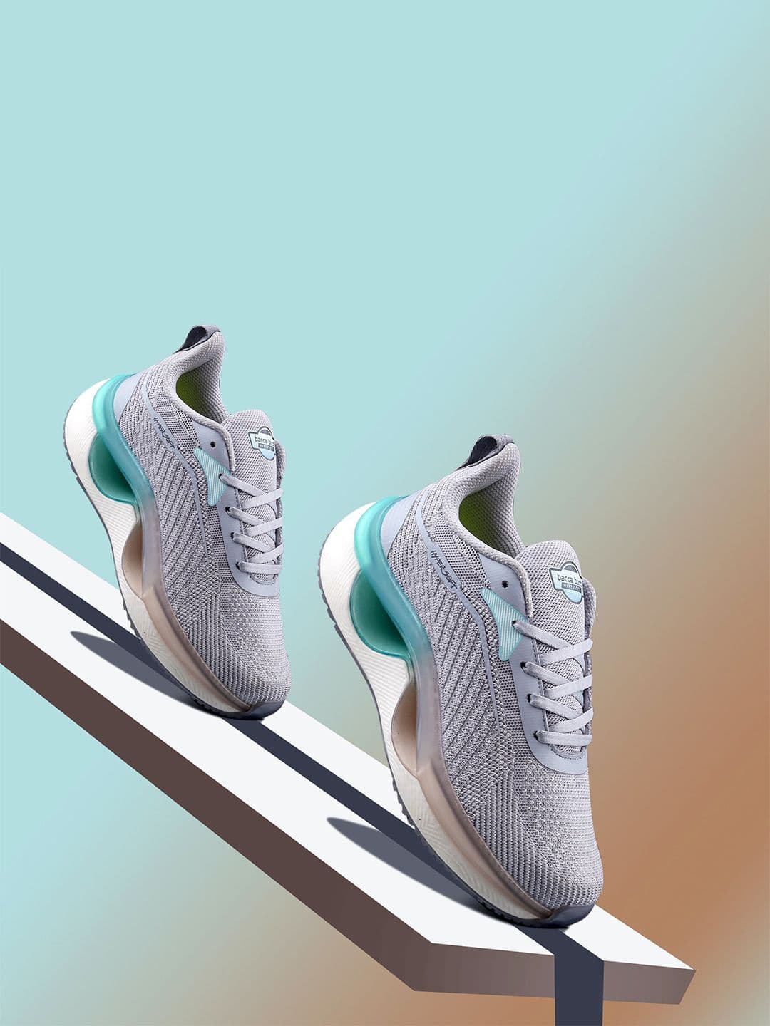 bacca bucci Men Grey Mesh Running Sports Shoes - view 1