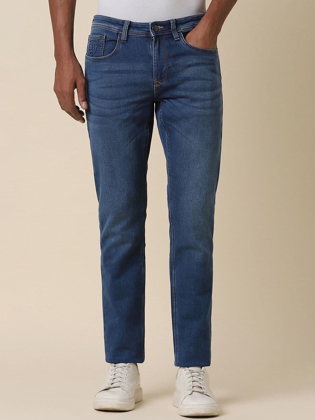 Allen Solly Men Clean Look Light Fade Slim Fit Stretchable Jeans - view 1