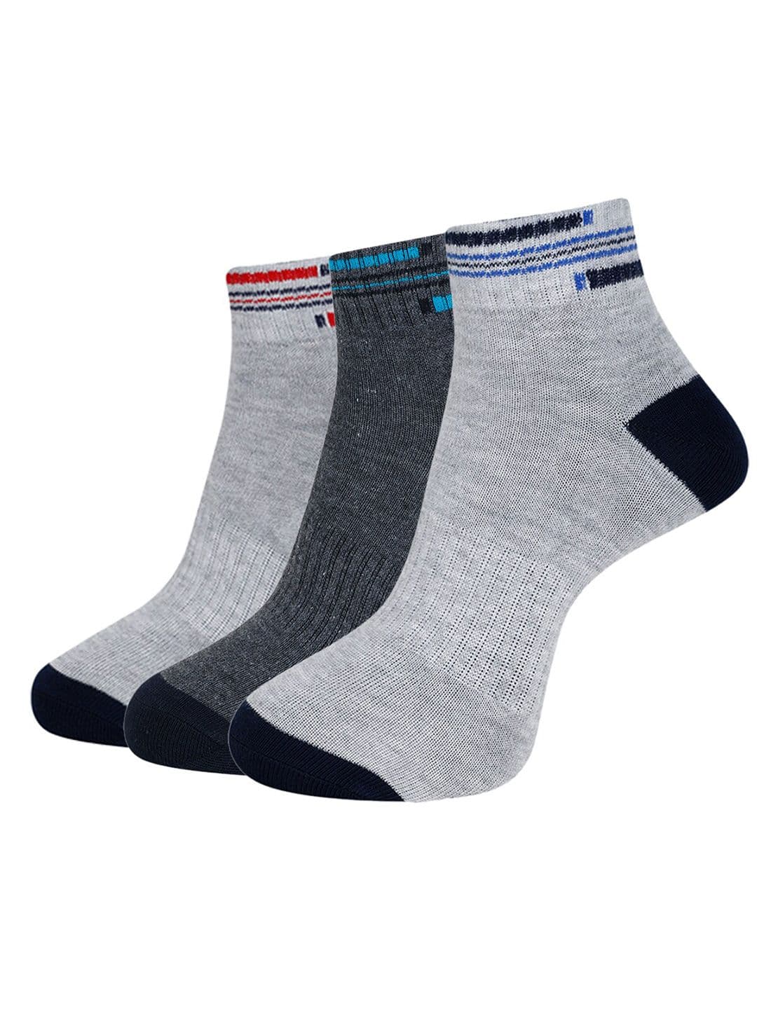 Dollar Socks Men Pack Of 3 Assorted Ankle Length Socks - view 1