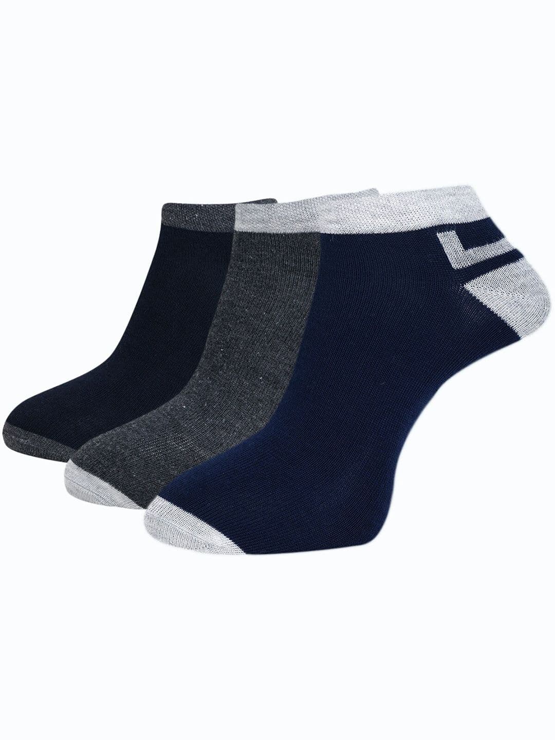 Dollar Socks Men Pack Of 3 Assorted Ankle Length Socks - view 1