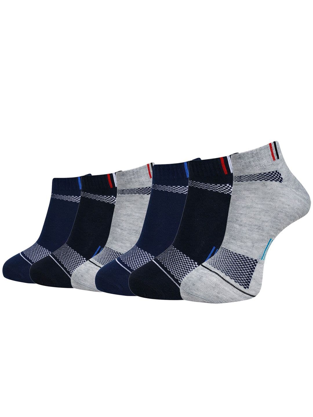 Dollar Socks Men Pack Of 6 Assorted Ankle Length Socks - view 1